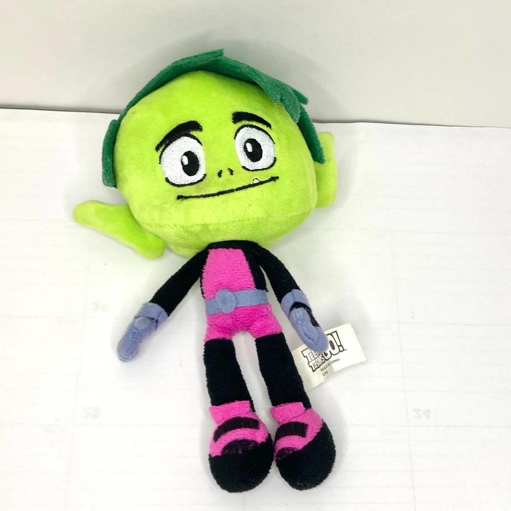 Teen Titans Go! Beast Boy 7" Plush Stuffed Animal Toy Superhero DC Comics Rare